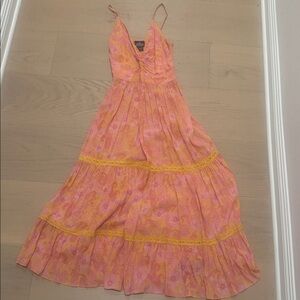 Elegant Pink Maxi Dress